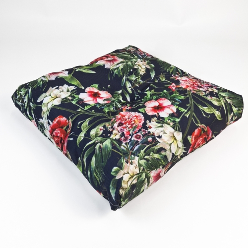 Siedzisko OGRODOWE 40x40x5 Kwiecisty granat